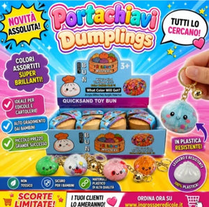 Dumpling Portachiavi in Plastica Mistery Color 4.5 cm